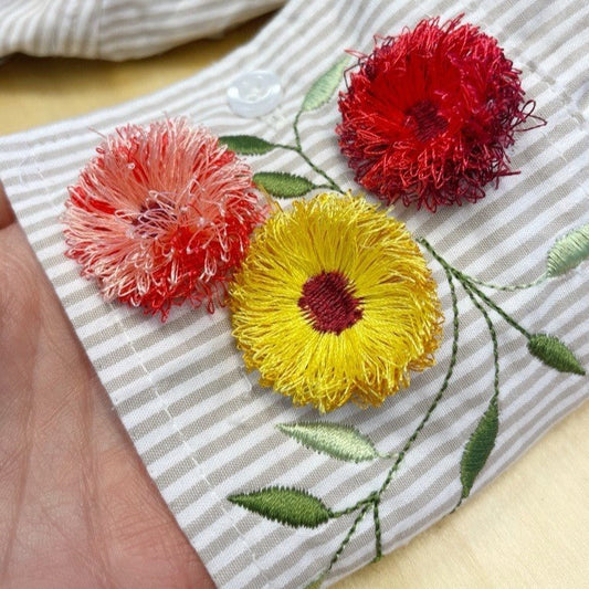 Technique de broderie à franges